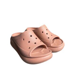 Crocs Crush Unisex Slides in Tan Size Men’s 6 Women’s 8